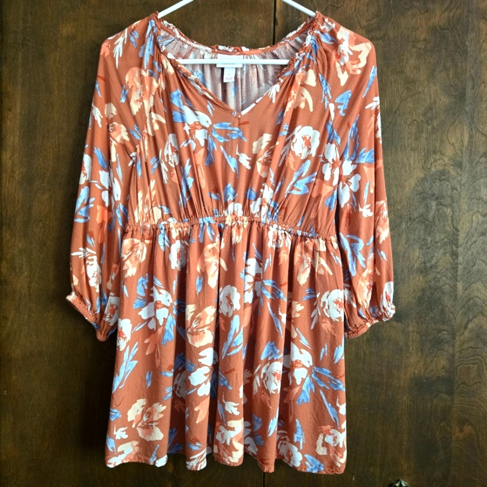 Isabel Maternity Floral Print Lined Blouse